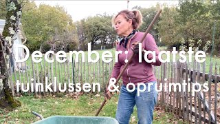 Inis Moestuin 124 December laatste tuinklussen en opruimtips voordat de winter echt aanbreekt [upl. by Ylellan]