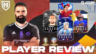 GARNACHO 96 RABIOT 93 KOLO MUANI 96 CAPDEVILA 97  FC24 PLAYER REVIEW  MYM PTG SHOWDOWN [upl. by Nyvrem]