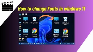 How To Change Windows 11 Font  Set Font Style In Windows 11 [upl. by Oirevas77]