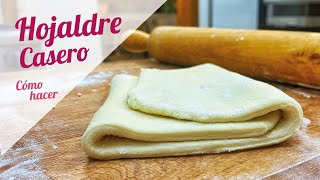 HOJALDRE CASERO PARA PRINCIPIANTES  Receta para palmeritas y croissant [upl. by Soisatsana722]