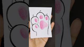 Cute cat palm cutedrawings artdrawing beautiful easy trending viralshort ytshorts [upl. by Aratal]