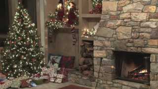 Relaxing Fireplace And Music For Christmas [upl. by Alcott770]