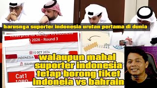 SUPORTER INDONESIA TETAP BORONG TIKET BAHRAIN MESKIPUN MAHAL [upl. by Trah]