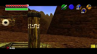 OOT PC Port HD Textures 60 FPS  Bomb Hovering Across Gerudos Valley Bridge [upl. by Suiravaj663]