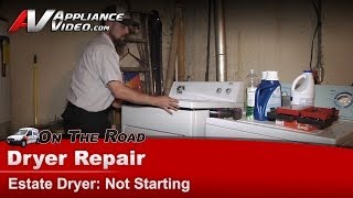 Estate Dryer Repair  Not Starting  Door Switch [upl. by Ahtnammas]