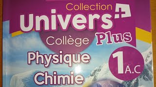 Univers plus Physique Chimie 1 AC  page 13 [upl. by Neelrahc818]