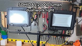 SOHIDAS 20000 lumen dual work light  unboxing [upl. by Eartnoed]