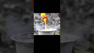 Dry ice🥶 vs lava🥵 shorts shortsviral viral [upl. by Mulloy]