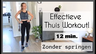 12 min Thuis Workout  Vetverbranding Conditie amp Kracht OPTIMAVITA [upl. by Neelsaj602]