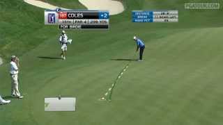 Gavin Coles sinks 30foot putt in Round 1 for birdie at Travelers [upl. by Springer]