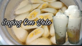 Easiest Way to Make Saging Con Yelo with Sago [upl. by Noinatrad]