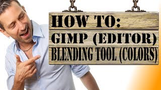 Gimp Tutorial How To Use Blend tool ie Gradient Tool With Gimp [upl. by Unity]