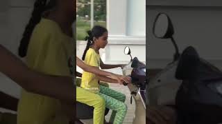 Akka and Chelli bike driving 🤪😂😂😆 [upl. by Deeas920]