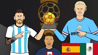 BATALLA DE RAP BALON DE ORO 2023 Logró Messi Haaland amp Mbappe Frontmen 67 [upl. by Bast]