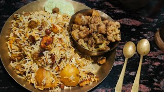 Veg biryani without onion and garlic  niramish biryani bengali recipe [upl. by Yemrots]