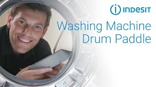 How to remove amp replace drum paddles in your washing machine  by Indesit [upl. by Yeoj414]