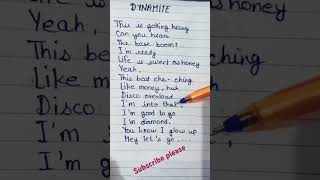 Dynamite song lyrics BTS lyrics songlyrics btsbtssonglyricsdynamite [upl. by Nettie]