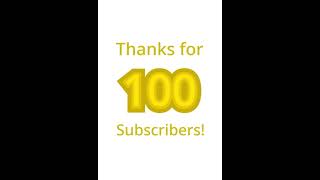 100 ThankYous animation [upl. by Gorga]