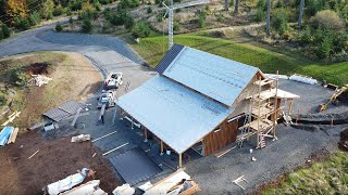 Post and beam Barn Part 18 Staying On Task [upl. by Cody]