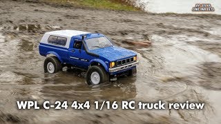 WPL C24 4x4 116 RC truck unboxing review and test [upl. by Ellennad]