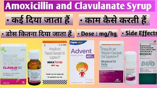 Amoxicillin and Potassium Clavulanate Syrup ip for Child Hindi Moxikind CV dry syrup [upl. by Topping204]