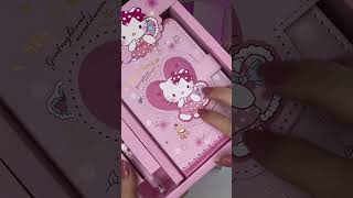 OLHA POR DENTRO 😍 asmr papelaria stationery hellokitty sanrio luxo caderno estudos [upl. by Pittel696]