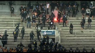 Copenhagen hooligans storm Brondby stadium 06082017 [upl. by Eromle]