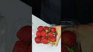 Strawberry Smoothie shorts asmrvideo asmrcooking shortvideo [upl. by Norward435]