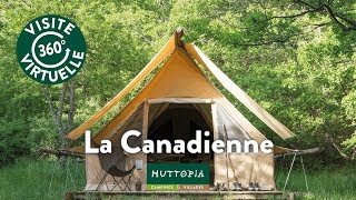 La Tente Canadienne  Hébergement Toile amp Bois by Huttopia [upl. by Nevur]