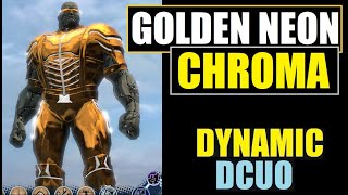 DCUO Golden Neon Chroma Material  Resurgence Mega Capsule  DC Universe Online [upl. by Memberg]