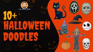 10 Halloween Doodle Ideas Spooky and Cute  IAmShaneBurke TikTok Compilation [upl. by Sonya]