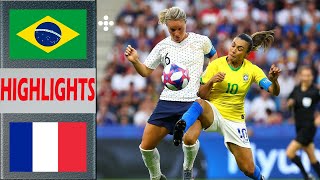 France vs Brazil Extended Highlights amp All Goals  PreMatch Womens Football Olympic Games 2024 [upl. by Yendic447]