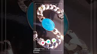 salmankhan bracelet feroza stone  bracelet silver design  silver bracelet for men  mens bracelet [upl. by Pouncey]