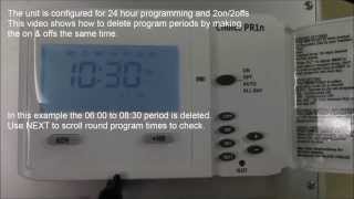 Sangamo Choice PR1n  How to delete program times [upl. by Harelda712]