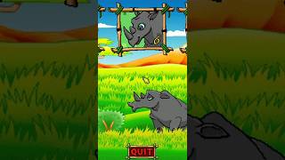 An assessment of the PuttPutt Saves The Zoo rhino noise puttputt funny gaming [upl. by Nalhsa]