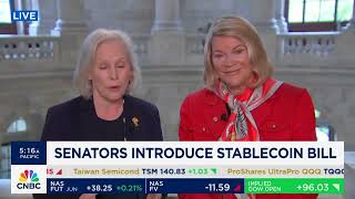 Lummis joins CNBC to unveil new stablecoin legislation [upl. by Edyaj502]