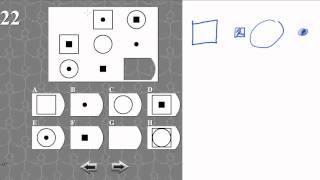 IQ TEST matrix 22 SOLVED AND EXPLAINED [upl. by Ocsecnarf]