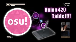 Huion 420 Tablet  Gameplay OSU [upl. by Longwood998]