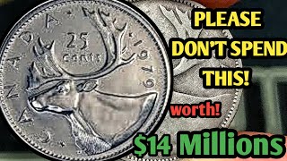 RETIRE FROM IF YOU HAVE TOP 5 CANADAIN COINS 25 CENT QUARTERS THAT COULD BE IN YOUR POCKET CHANGE [upl. by Eelatsyrc697]