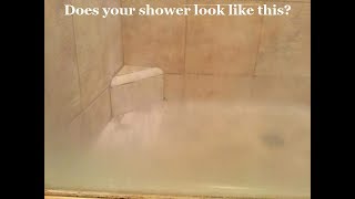 Remove hard water stains from shower doors in minutes [upl. by Preiser77]