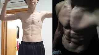 EVOLUÇÃO APÓS 1 ANO DE ACADEMIA ECTOMORFO 53KG72KG [upl. by Kiona]