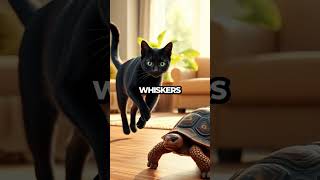 When a Cat Meets a Tortoise Unlikely Friendship Shorts [upl. by Kirkwood]