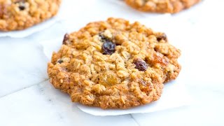 Chewy Oatmeal Raisin Cookies Recipe [upl. by Ecinereb394]