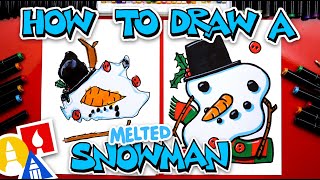 How To Draw A Melted Snowman [upl. by Paul]