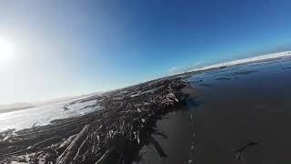 STORM WAVES AT PISTOL RIVER DRIFTWOOD [upl. by Ruomyes222]