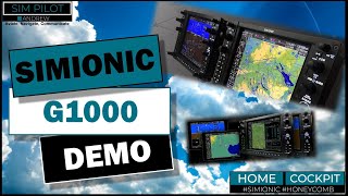 SIMiONIC G1000 Demonstration and Basic Tutorial for using the PFD and MFD [upl. by Fein]