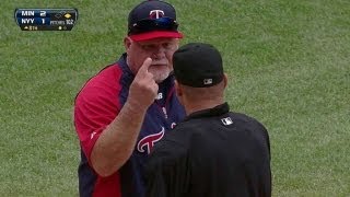 MINNYY Gardenhire argues interference call ejected [upl. by Livingston855]