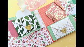 One Sheet Wonder 12x12 Paper  Pocket Folder  Two Ways w extra Flip Pages  EASY Fold [upl. by Ive]