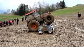 55  Traktoriáda Zděchov 2017  traktor vs autovrak [upl. by Notserp]