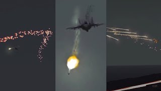 CRAM firing Red Tracer at Fighter Jet  CRAM in Action  Military Simulation  ArmA 3 Shorts [upl. by Allebasi567]